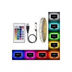 TV Arkası USB Led Işık RGB Şerit Led 3x50 cm (Kumandalı Hazır set)