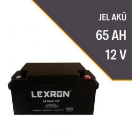 Lexron 12 Volt 65 Amper Bakımsız Jel Akü(2 Yıl Garanti)