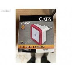 Cata CT-9500 Modern Sensörlü Led Gece Lambası Led Işık Spot Pembe Renk Çeşidi