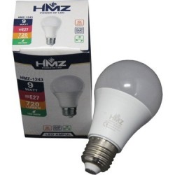 Hmz 9 Watt Led Ampul 720 Lümen Işık Gücü (Beyaz Renk - 1 Yıl Garanti)-(5 Adet Satışımız)