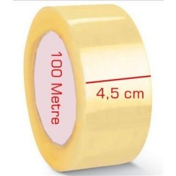 Koli Bantı 45MM x 100 Metre Koli Bantı Şefaf (6 Adet Satışımız)