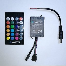 6 Amper RGB Şerit Led Kumanda Kontrol 12 Volt (16 Renk Çeşidi)-(1 Yıl Garanti)
