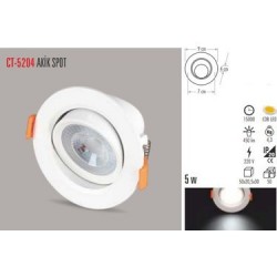 Cata Ct-5204 5 Watt Cob Led Armatür Beyaz Renk Çeşidi