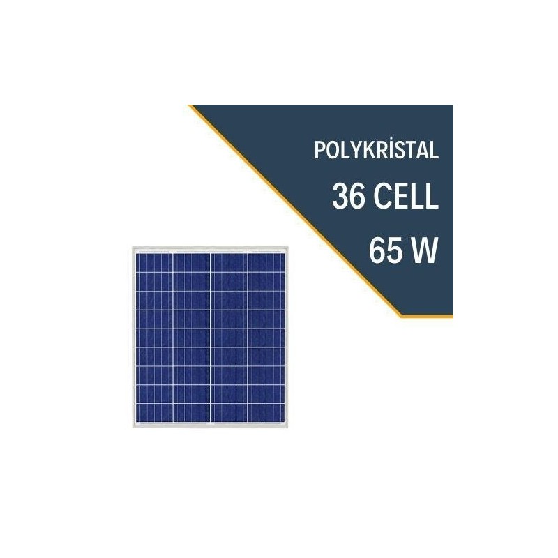 Lexron 65 Watt Polikristal Güneş Paneli Yüksek Verim(10 Yıl Garanti)
