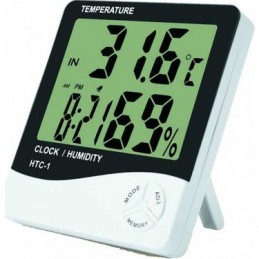 Termometre Dijital Nem Ölçer Sıcaklık Isı Alarmlı