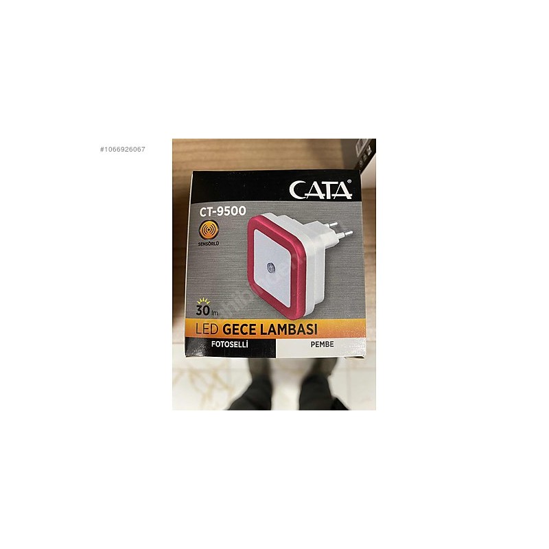 Cata CT-9500 Modern Sensörlü Led Gece Lambası Led Işık Spot Pembe Renk Çeşidi