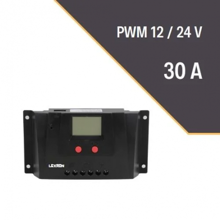 Lexron 30 Amper 12-24 Volt Dijital Sarj Kontrol Cihazı (2 Yıl Garanti)