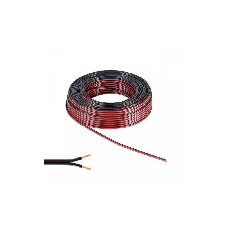 2X0,75 Siyah Yassı Bitişik Kordon Kablo (1.sınıf 1.kalite)  (5 Metre Satışımız)
