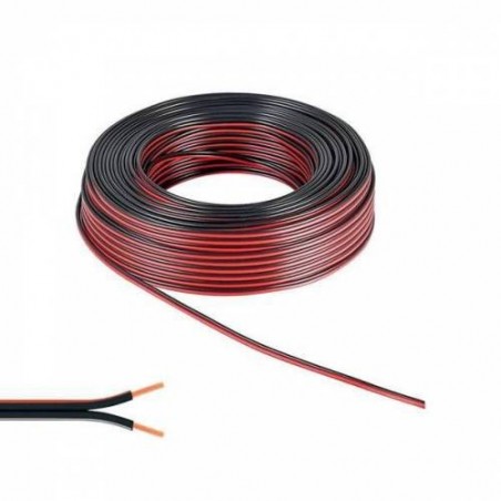 2X0,75 Siyah Yassı Bitişik Kordon Kablo (1.sınıf 1.kalite)  (5 Metre Satışımız)