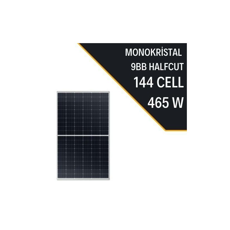 Lexron 465 Watt Half Cut Monokristal Güneş Paneli (Yüksek Verimli Güneş Paneli)(10 Yıl Garanti)