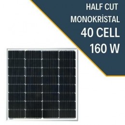 Lexron 160 Watt Half Cut Monokristal Güneş Paneli Yüksek Verim (10 Yıl Garanti )
