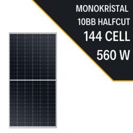 Lexron 560 Watt Half Cut Monokristal Güneş Paneli (Yüksek Verimli Güneş Paneli)(10 Yıl Garanti)