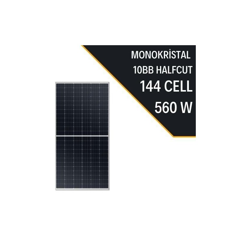 Lexron 560 Watt Half Cut Monokristal Güneş Paneli (Yüksek Verimli Güneş Paneli)(10 Yıl Garanti)