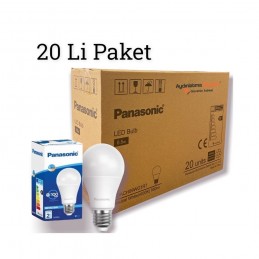 Panasonic 8,5 Watt Led Ampul 860 Lümen Işık Gücü (Beyaz Renk - 1 Yıl Garanti)-(20 Adet Satışımız)