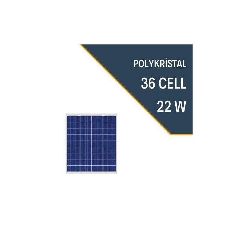Lexron 22 Watt Polikristal Güneş Paneli Yüksek Verim (10 Yıl Garanti)