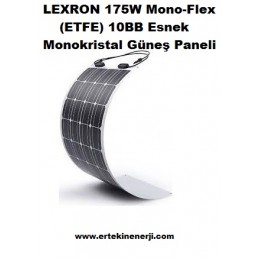 LEXRON 175W Mono-Flex (ETFE) 10BB Esnek Monokristal Güneş Paneli