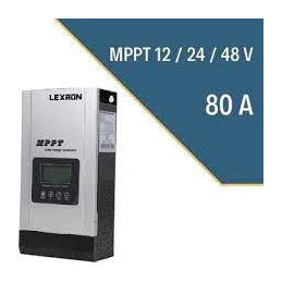 Lexron 80 Amper MPPT (12-24-48 Volt) Dijital Sarj Kontrol Cihazı 2 YIL GARANTİLİ