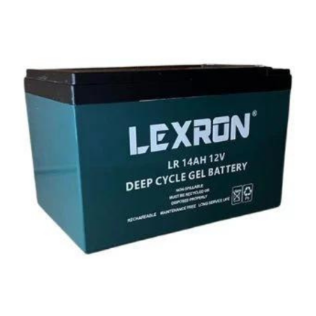 Lexron 12 Volt 14 Amper Jel Bisiklet Aküsü (1 Yıl Garanti)