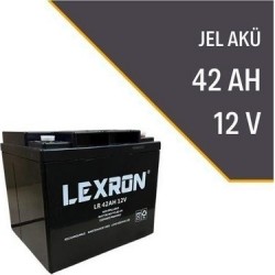 Lexron 12 Volt 42 Amper  Jel Akü (1 Yıl Garantili)