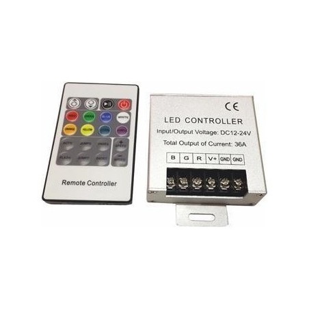 36 Amper RGB Şerit Led Kumanda Kontrol 12 Volt (16 Renk Çeşidi)-(1 Yıl Garanti)