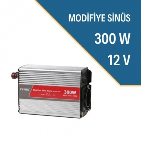 JYINS 300 Watt 12 Volt İnverter (2 Yıl Garantili)