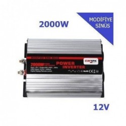 CARSPA 2000 WATT 12 VOLT İNVERTER (2 YIL GARANTİ)