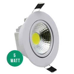 5 Watt Sıva Altı Beyaz Kasa Cob Led Armatür (Günışığı Renk)